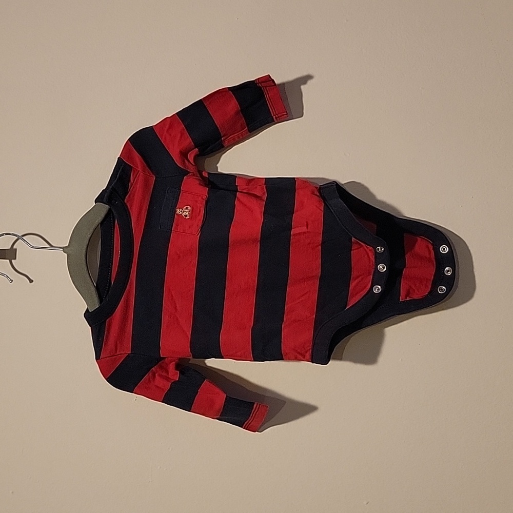 Baby Gap Red Blue Navy Stripe long sleeve 3-6 months The Gap